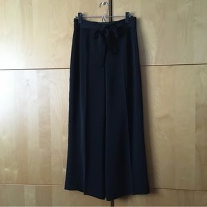 Black, Flowy, Wide Legs Pants, Size 8P